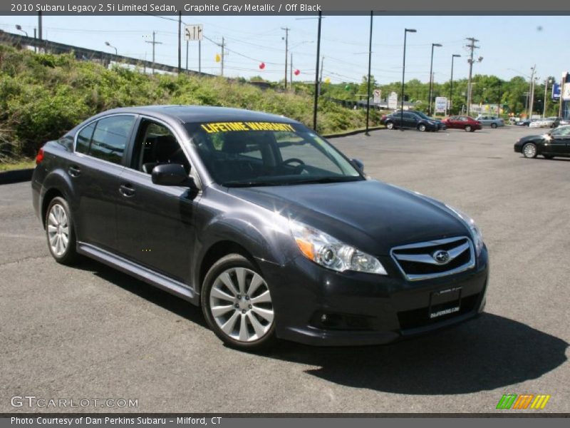 Graphite Gray Metallic / Off Black 2010 Subaru Legacy 2.5i Limited Sedan