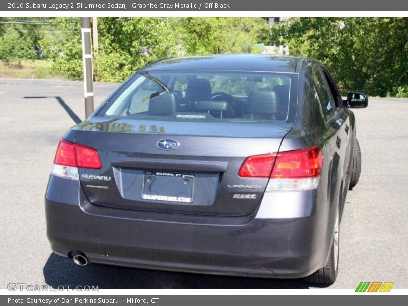 Graphite Gray Metallic / Off Black 2010 Subaru Legacy 2.5i Limited Sedan