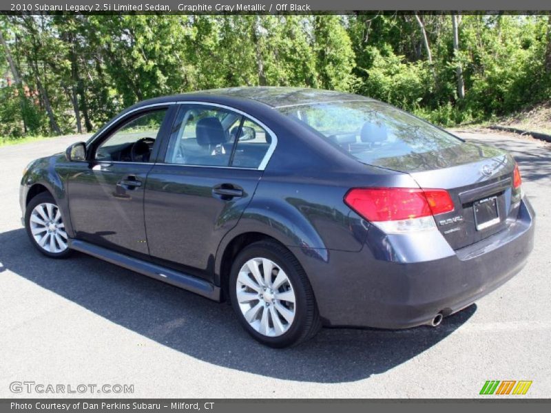 Graphite Gray Metallic / Off Black 2010 Subaru Legacy 2.5i Limited Sedan