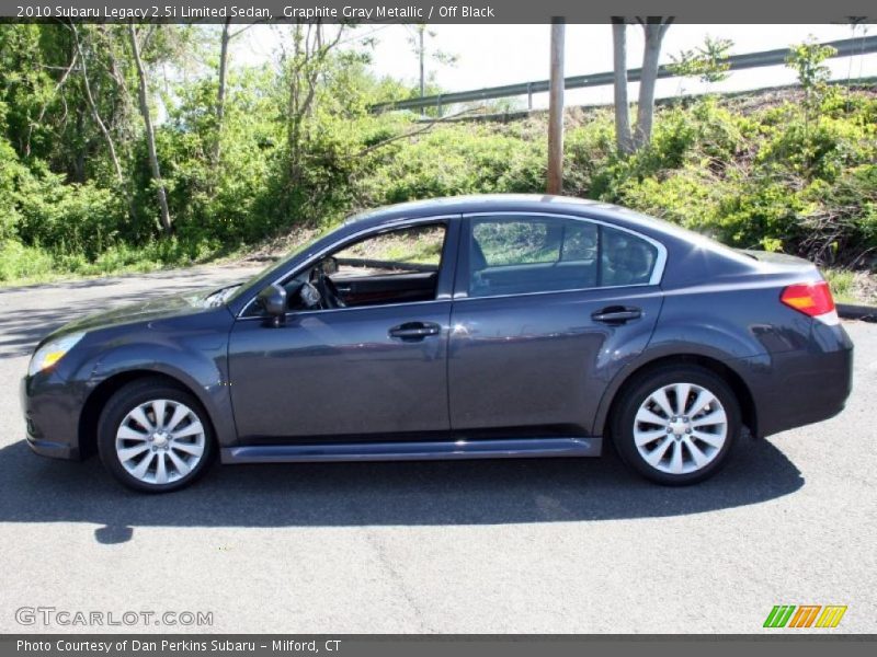 Graphite Gray Metallic / Off Black 2010 Subaru Legacy 2.5i Limited Sedan