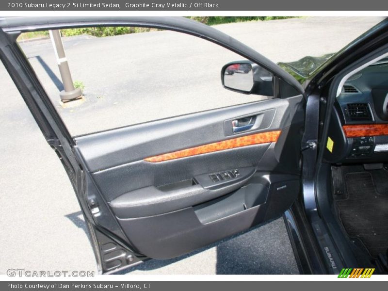 Graphite Gray Metallic / Off Black 2010 Subaru Legacy 2.5i Limited Sedan