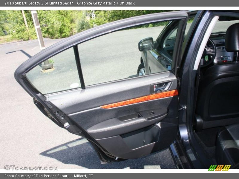 Graphite Gray Metallic / Off Black 2010 Subaru Legacy 2.5i Limited Sedan