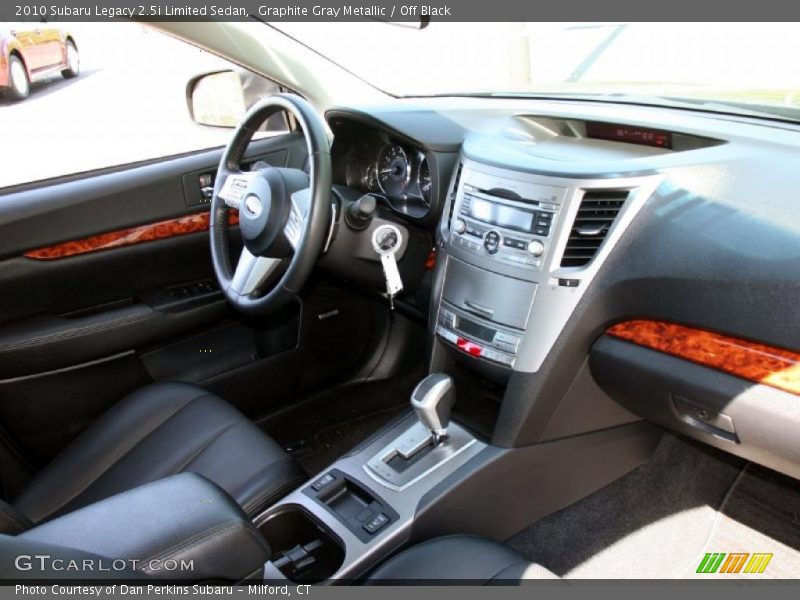 Graphite Gray Metallic / Off Black 2010 Subaru Legacy 2.5i Limited Sedan