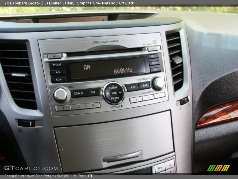 Graphite Gray Metallic / Off Black 2010 Subaru Legacy 2.5i Limited Sedan