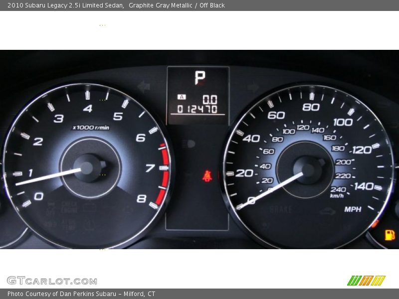 Graphite Gray Metallic / Off Black 2010 Subaru Legacy 2.5i Limited Sedan