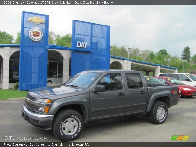 Dark Gray Metallic / Ebony 2008 Chevrolet Colorado LT Z71 Crew Cab 4x4