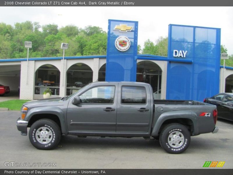 Dark Gray Metallic / Ebony 2008 Chevrolet Colorado LT Z71 Crew Cab 4x4