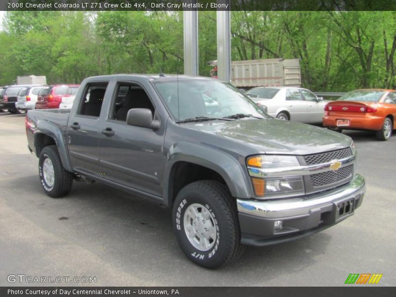 Dark Gray Metallic / Ebony 2008 Chevrolet Colorado LT Z71 Crew Cab 4x4