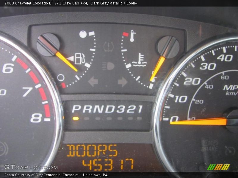 Dark Gray Metallic / Ebony 2008 Chevrolet Colorado LT Z71 Crew Cab 4x4