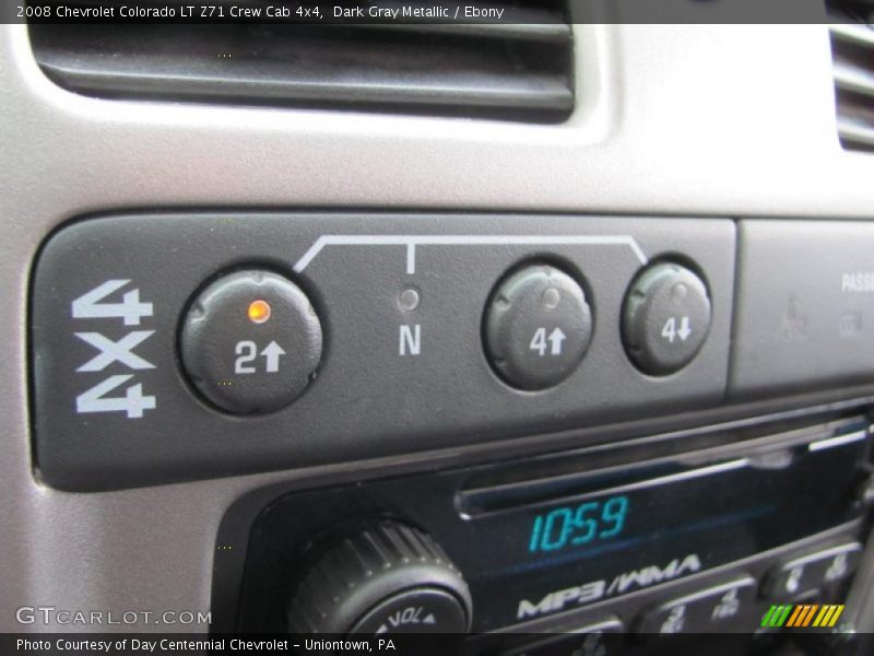 Dark Gray Metallic / Ebony 2008 Chevrolet Colorado LT Z71 Crew Cab 4x4