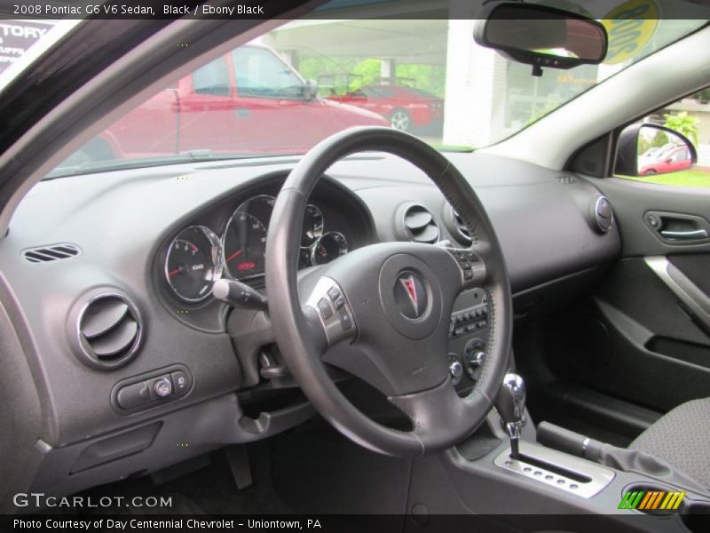 Black / Ebony Black 2008 Pontiac G6 V6 Sedan