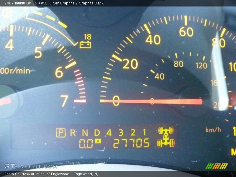 Silver Graphite / Graphite Black 2007 Infiniti QX 56 4WD