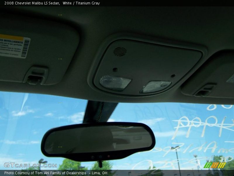 White / Titanium Gray 2008 Chevrolet Malibu LS Sedan