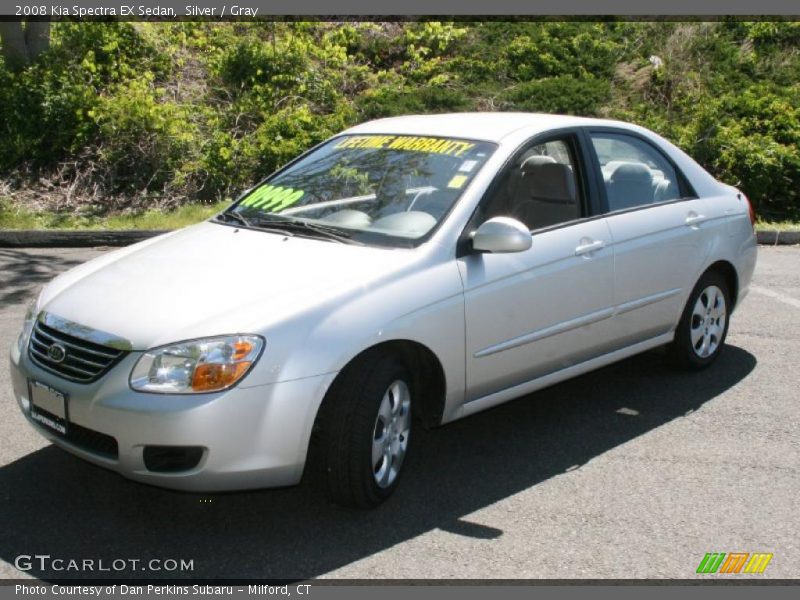Silver / Gray 2008 Kia Spectra EX Sedan