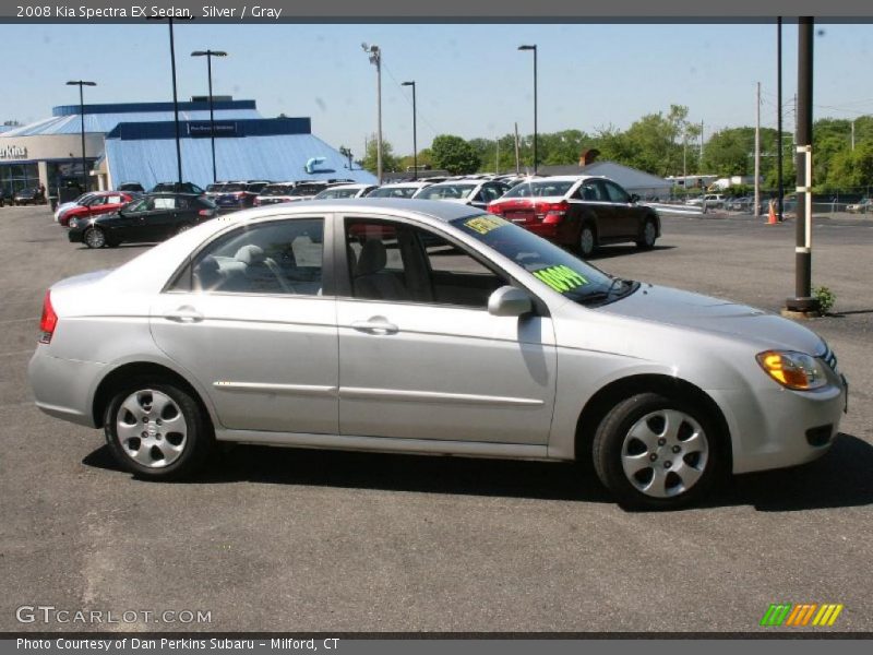Silver / Gray 2008 Kia Spectra EX Sedan