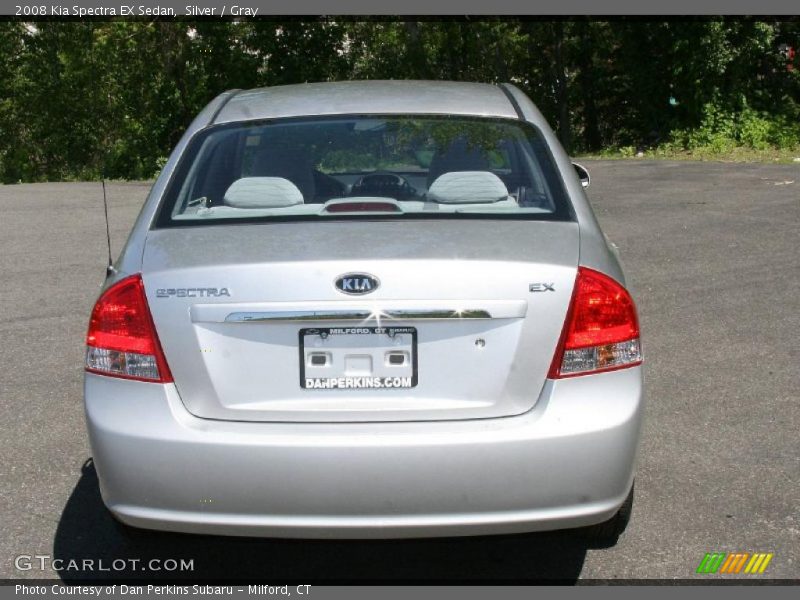 Silver / Gray 2008 Kia Spectra EX Sedan