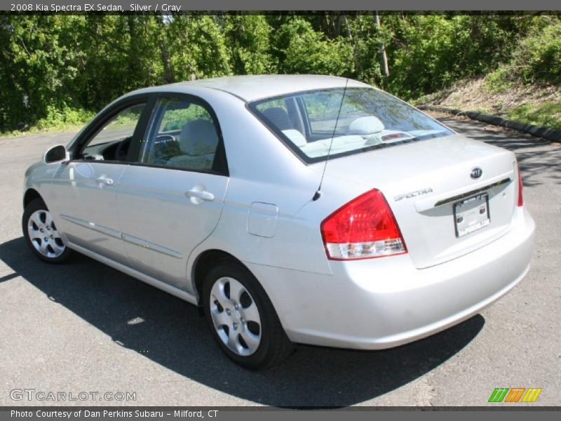 Silver / Gray 2008 Kia Spectra EX Sedan