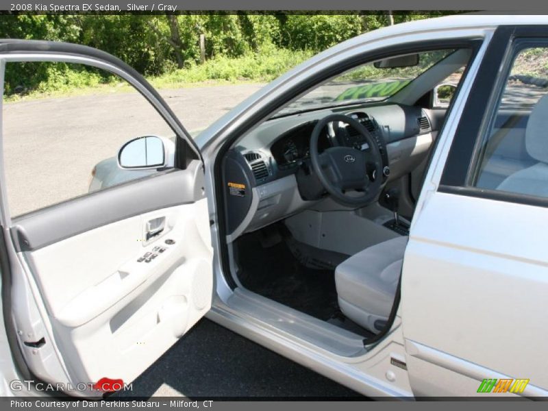 Silver / Gray 2008 Kia Spectra EX Sedan