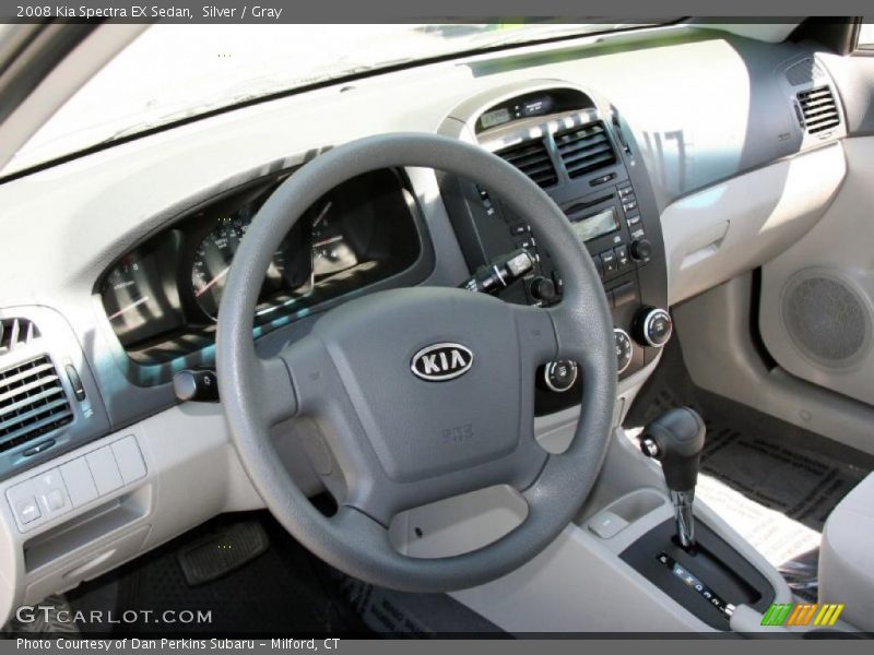 Silver / Gray 2008 Kia Spectra EX Sedan