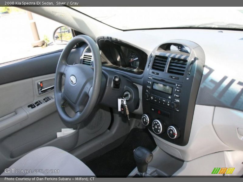 Silver / Gray 2008 Kia Spectra EX Sedan