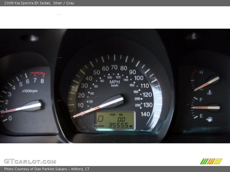 Silver / Gray 2008 Kia Spectra EX Sedan