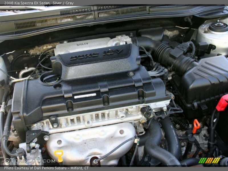 Silver / Gray 2008 Kia Spectra EX Sedan