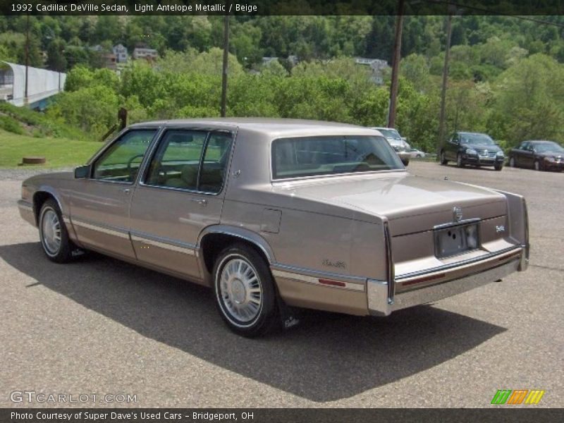 Light Antelope Metallic / Beige 1992 Cadillac DeVille Sedan