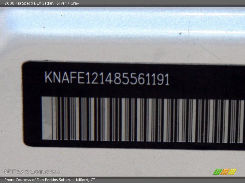 Silver / Gray 2008 Kia Spectra EX Sedan