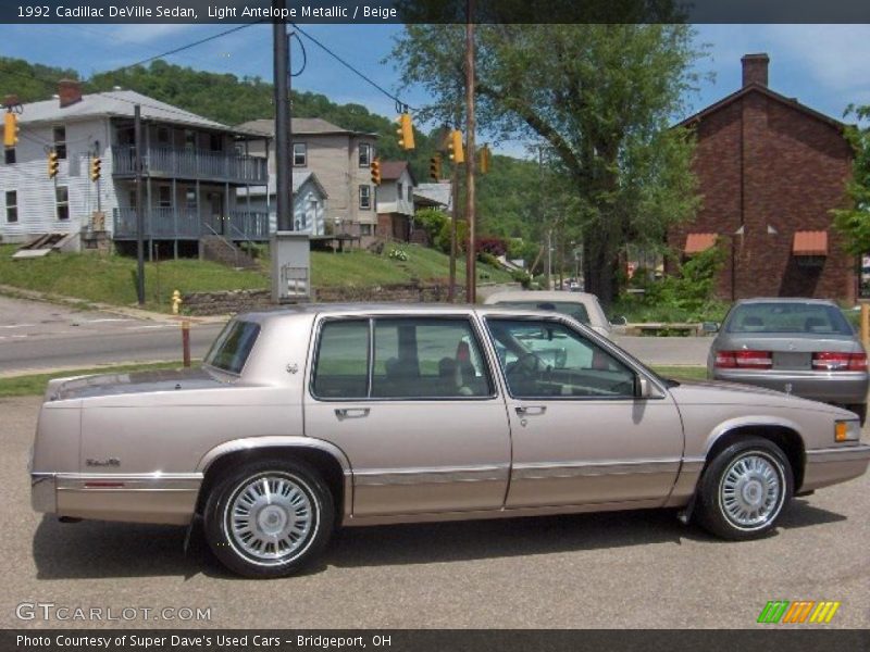 Light Antelope Metallic / Beige 1992 Cadillac DeVille Sedan