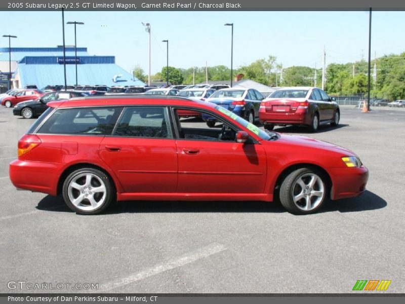 Garnet Red Pearl / Charcoal Black 2005 Subaru Legacy 2.5 GT Limited Wagon