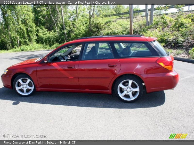 Garnet Red Pearl / Charcoal Black 2005 Subaru Legacy 2.5 GT Limited Wagon