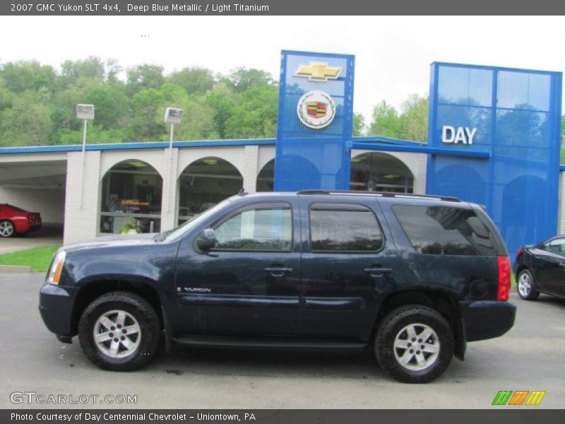 Deep Blue Metallic / Light Titanium 2007 GMC Yukon SLT 4x4
