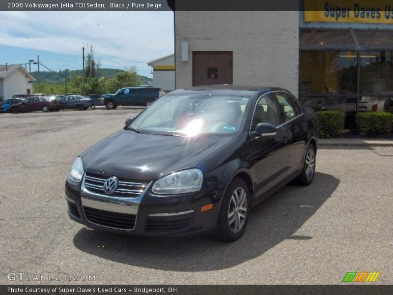 Black / Pure Beige 2006 Volkswagen Jetta TDI Sedan