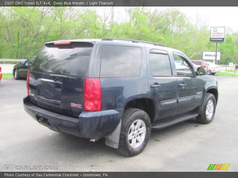 Deep Blue Metallic / Light Titanium 2007 GMC Yukon SLT 4x4