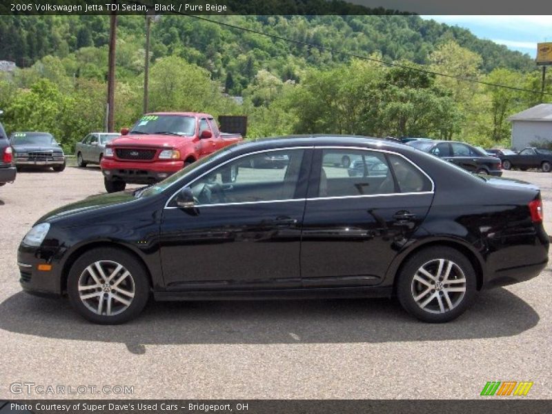 Black / Pure Beige 2006 Volkswagen Jetta TDI Sedan