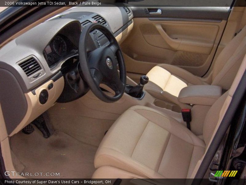 Black / Pure Beige 2006 Volkswagen Jetta TDI Sedan