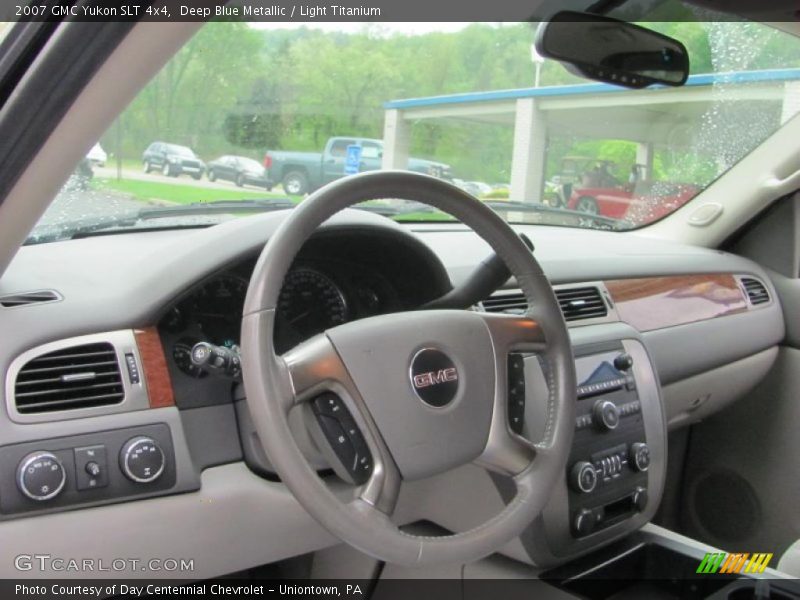 Deep Blue Metallic / Light Titanium 2007 GMC Yukon SLT 4x4