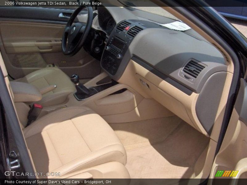 Black / Pure Beige 2006 Volkswagen Jetta TDI Sedan