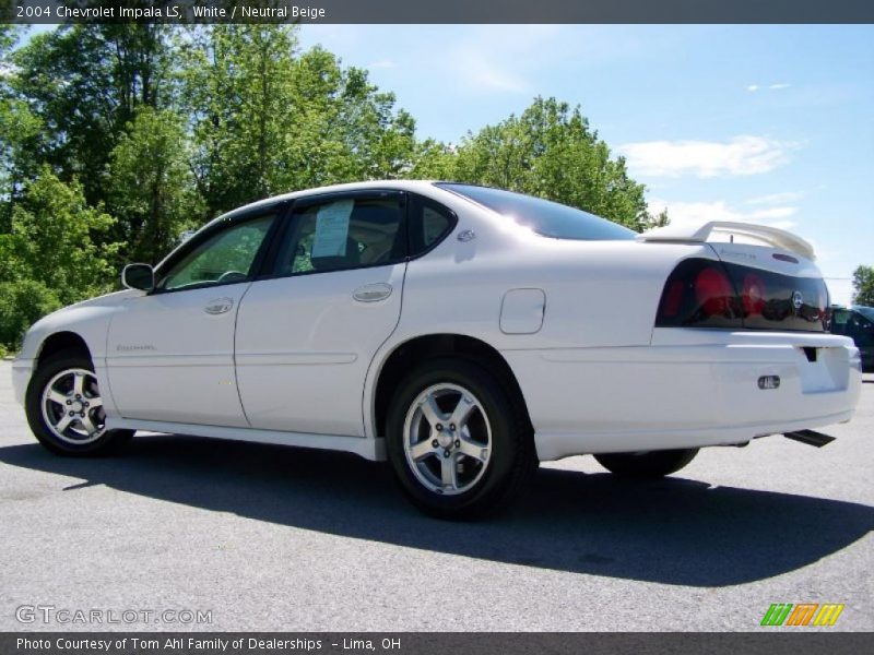 White / Neutral Beige 2004 Chevrolet Impala LS