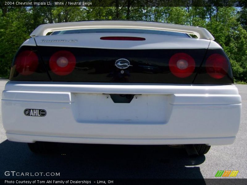White / Neutral Beige 2004 Chevrolet Impala LS