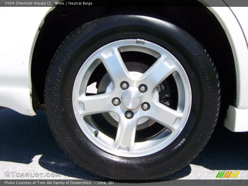 White / Neutral Beige 2004 Chevrolet Impala LS