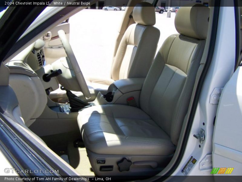 White / Neutral Beige 2004 Chevrolet Impala LS