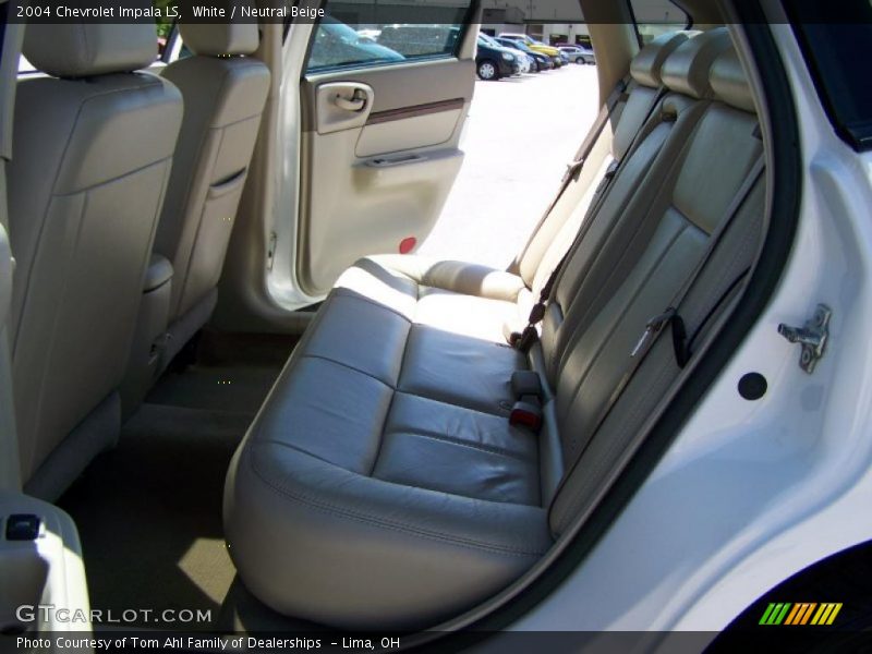 White / Neutral Beige 2004 Chevrolet Impala LS
