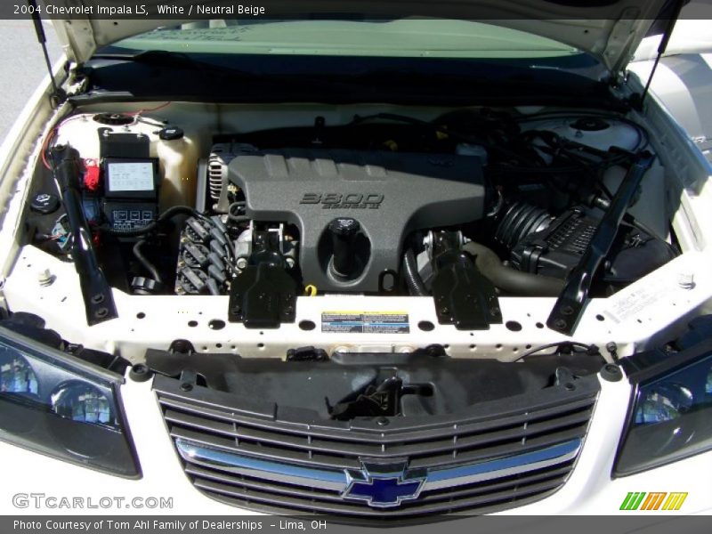 White / Neutral Beige 2004 Chevrolet Impala LS