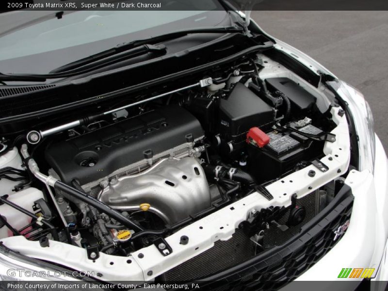 Super White / Dark Charcoal 2009 Toyota Matrix XRS