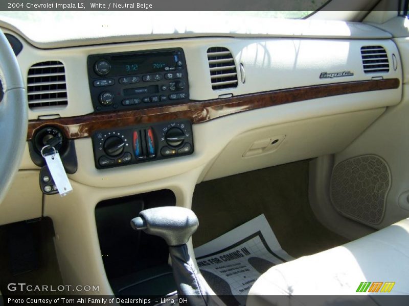 White / Neutral Beige 2004 Chevrolet Impala LS