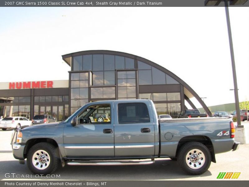 Stealth Gray Metallic / Dark Titanium 2007 GMC Sierra 1500 Classic SL Crew Cab 4x4