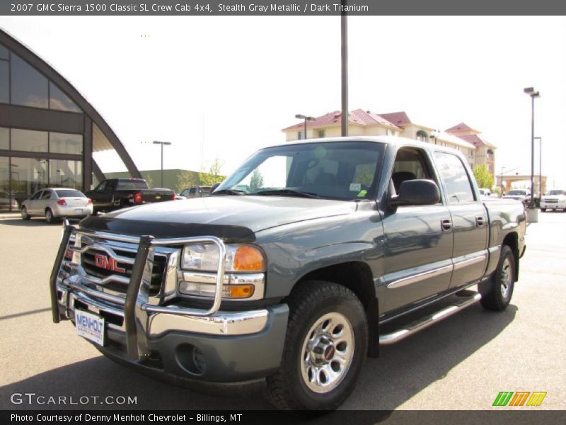 Stealth Gray Metallic / Dark Titanium 2007 GMC Sierra 1500 Classic SL Crew Cab 4x4