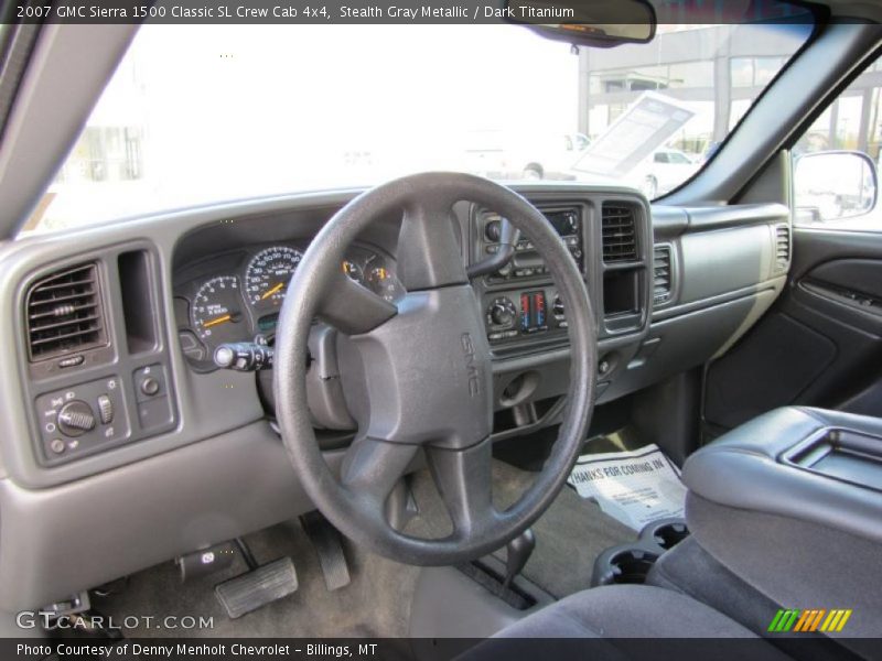 Stealth Gray Metallic / Dark Titanium 2007 GMC Sierra 1500 Classic SL Crew Cab 4x4