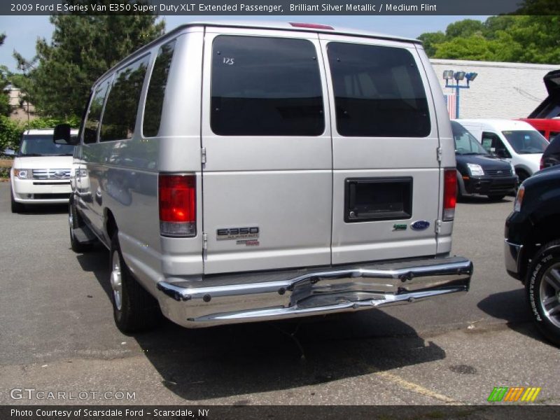 Brilliant Silver Metallic / Medium Flint 2009 Ford E Series Van E350 Super Duty XLT Extended Passenger